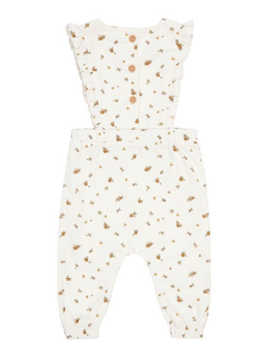 Little Dutch Kids Corduroy Jumpsuit White