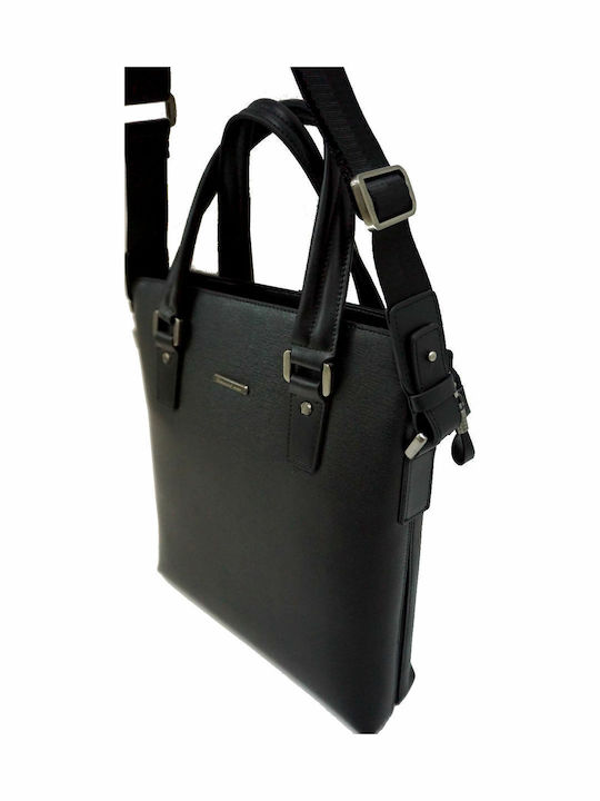 Piele Geantă pentru bărbați De umăr / tip crossbody Neagră