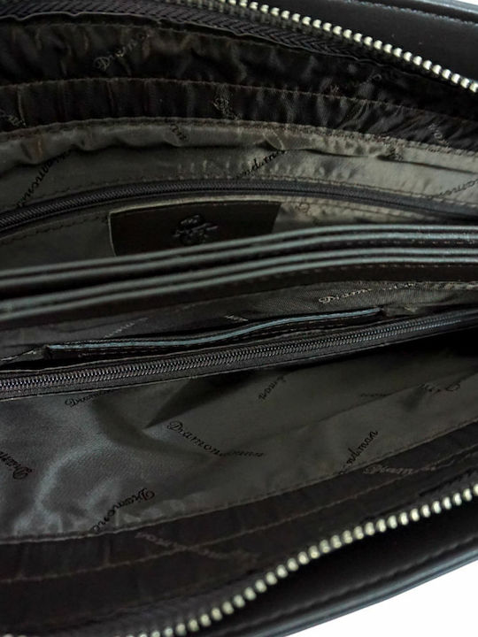 Piele Geantă pentru bărbați De umăr / tip crossbody Neagră