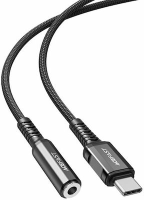 Acefast C1-07 Convertor USB-C male în 3.5mm female Black