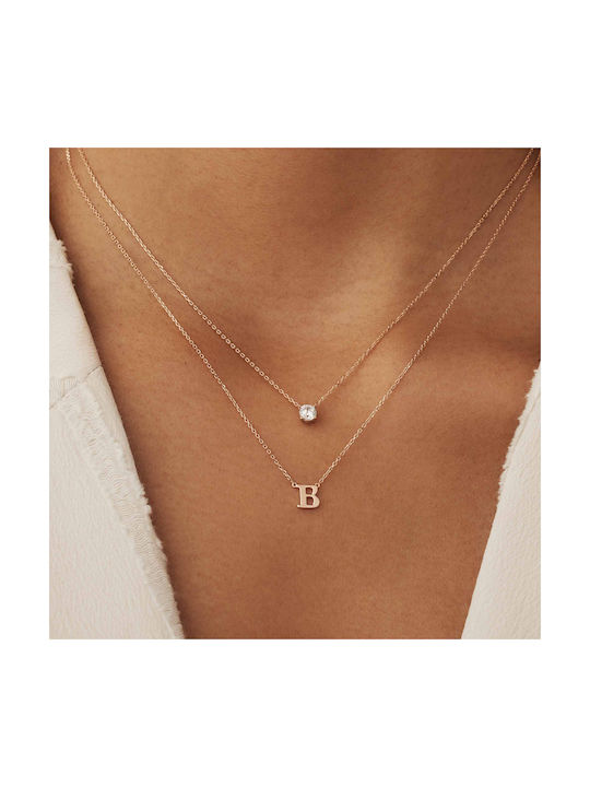 Isabel Bernard Necklace from Rose Gold 14K