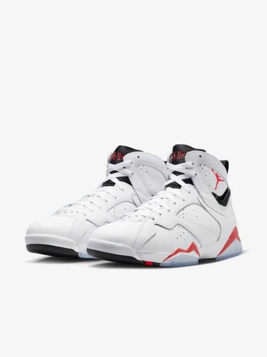 Jordan Air Jordan 7 Retro Ανδρικά Μποτάκια White / Black / Crimson