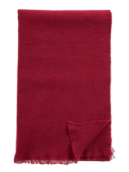 Verde Women's Wool Scarf Burgundy