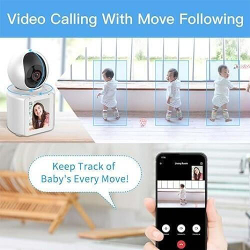 Andowl Q-K9 IP Überwachungskamera Wi-Fi Full HD 1080p mit Lautsprecher und Objektiv 2.8mm
