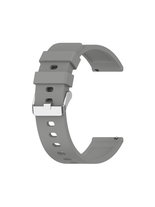 Style Каишка Силикон Сив (Amazfit Bip 3 / Bip 3 Pro - Амазфит Бип 3 / Бип 3 Про)