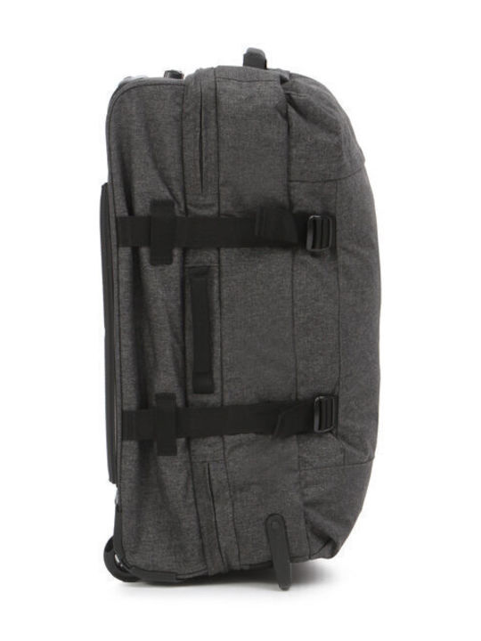 Eastpak Tranverz M Medium Fabric Suitcase Gray with 4 Wheels Height 67cm