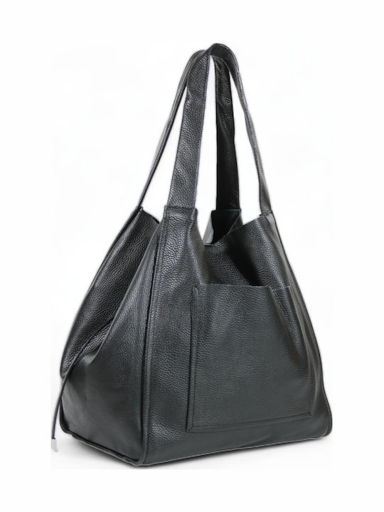 Damentasche aus Leder Passaggio Schwarz Shopper