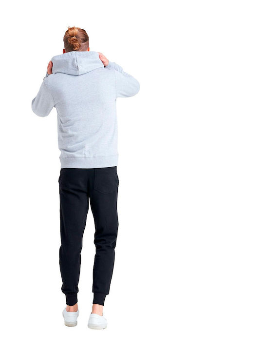 Hoodie with Grey Melange