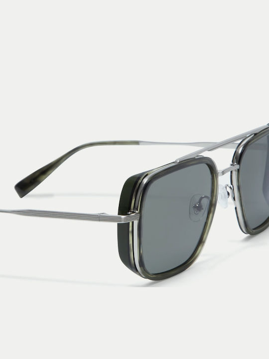Gigi Barcelona Men's Sunglasses with Gray Frame and Gray Lens 6854/7