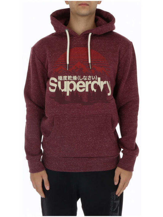 Superdry Мъжки Суитшърт Бордо