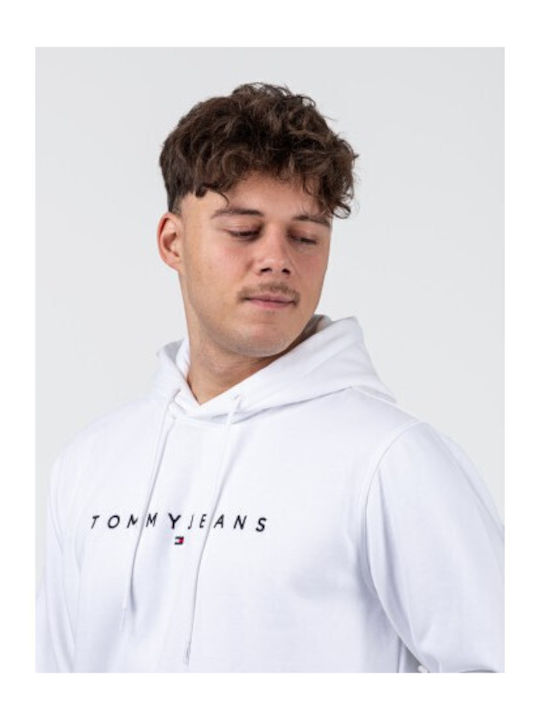 Tommy Hilfiger Men's Sweatshirt with Hood white