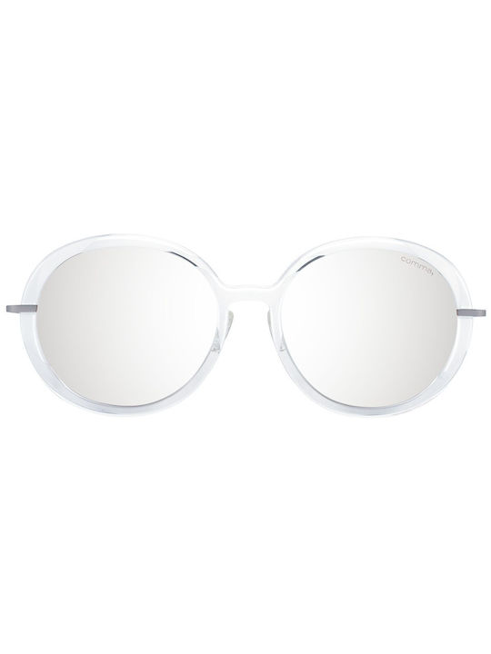 Comma Sunglasses with Transparent Frame and Silver Mirror Lens 77107 09