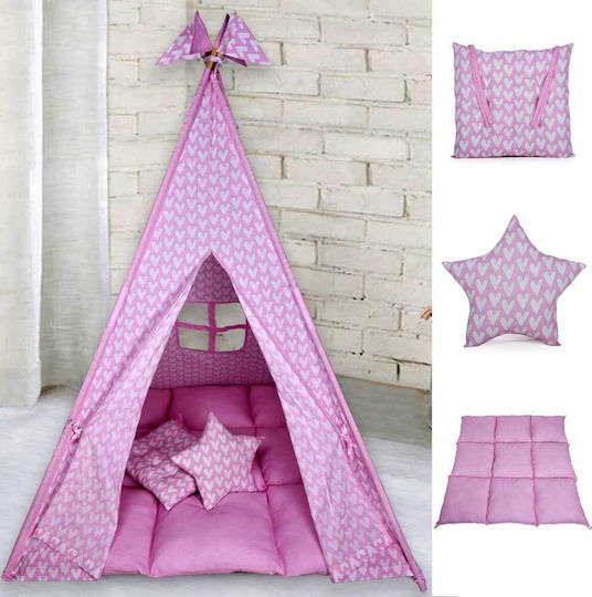 Baby Bliss Kids Indian Teepee Play Tent for 3+ years Pink