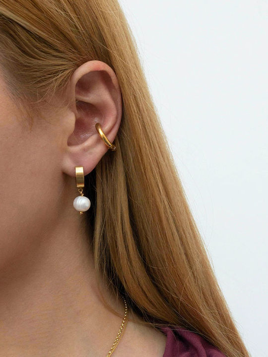 Theodora's Jewellery Ohrringe aus Silber Vergoldet mit Perlen