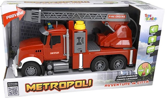 Metropoli Mașinuță 1:12 de Pompieri Pull Back pentru 3+ Ani