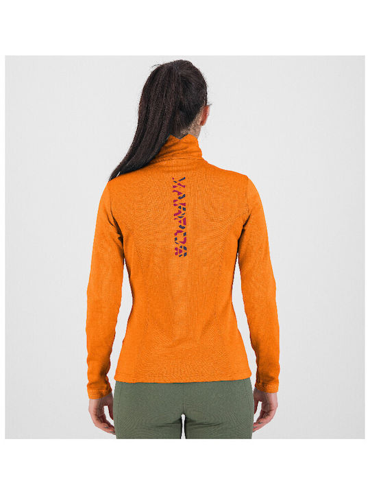 Karpos Outdoor Femeie Sport Fleece Bluză Mânecă lungă Orange.