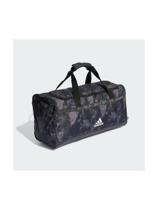 Adidas Linear Graphic Duffel Gym Medium Bag Black