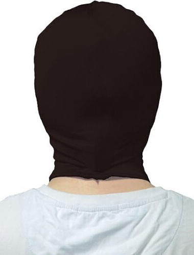 Hood Open Mouth BDSM Μάσκα σε Μαύρο Χρώμα
