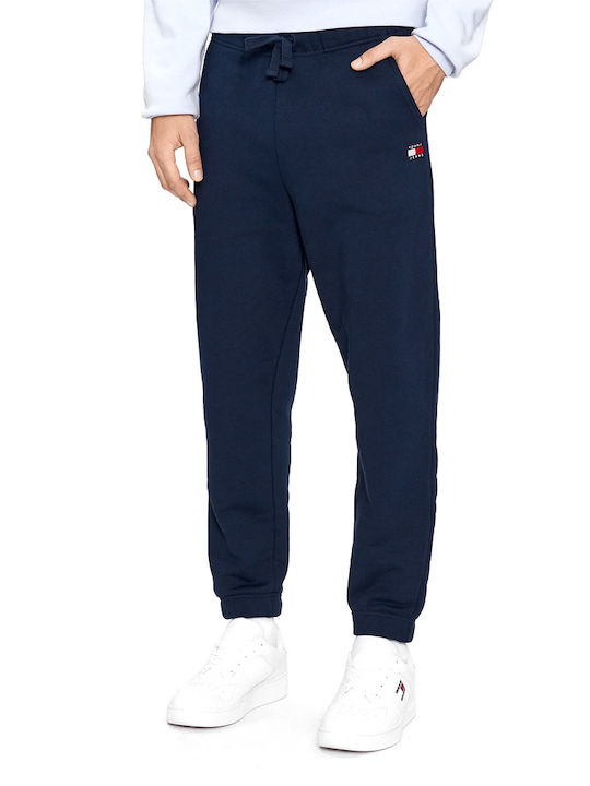 Tommy Hilfiger Men's Sweatpants with Rubber Blue