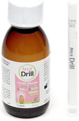 Pierre Fabre Petit Drill Σιρόπι για Βρέφη & Παιδιά για Ξηρό Βήχα Φράουλα 125ml