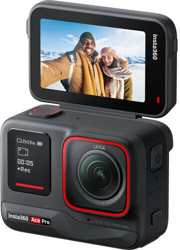 Insta360 Ace Pro Action Camera 8K Underwater with Touch Screen 2.4" and Wi-Fi Black