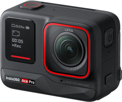 Insta360 Ace Pro Action Camera 8K Underwater with Touch Screen 2.4" and Wi-Fi Black