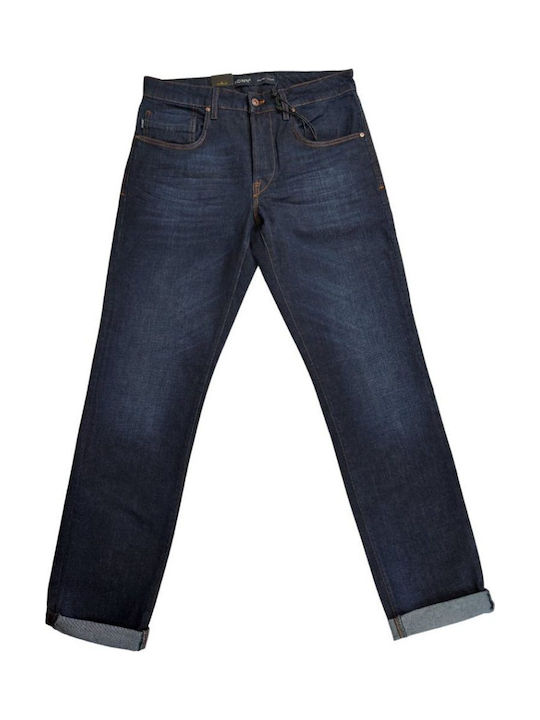 Elton D Men's Jeans Pants Dark Blue