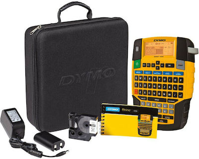 Dymo Rhino 4200 Kitcase Electronic Portable Label Maker Yellow