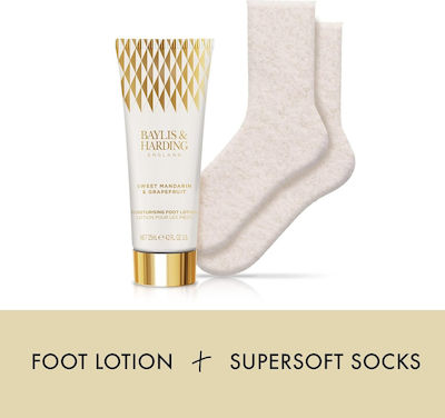 Baylis Sweet Mandarin & Grapefruit Luxury Foot Care Gift Σετ Περιποίησης για Ενυδάτωση με Λοσιόν