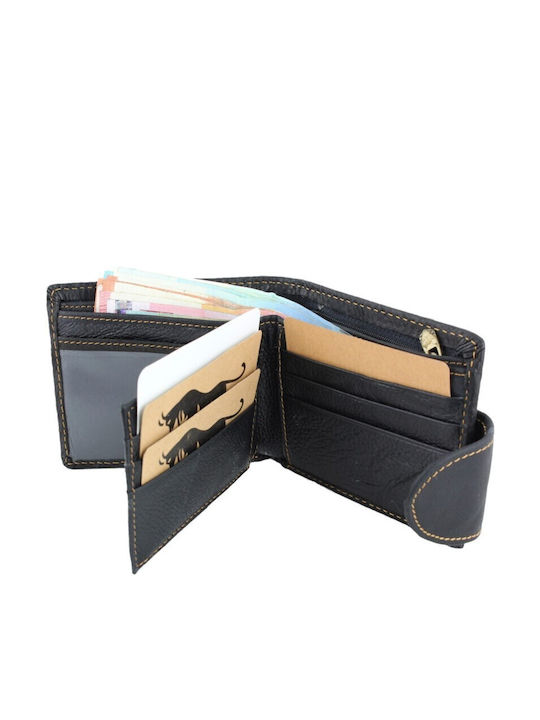 Leather Men's Wallet Classic Black