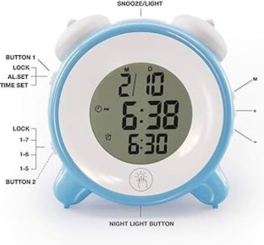 Lcd Επιτραπέζιο Ρολόι με Ξυπνητήρι 84004VPL00BL Lcd Επιτραπέζιο Ρολόι με Ξυπνητήρι 84004VPL00BL