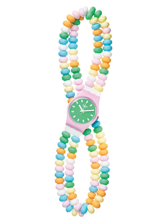Swatch Swatch Ρολόι Μπαταρίας με Καουτσούκ Λουράκι