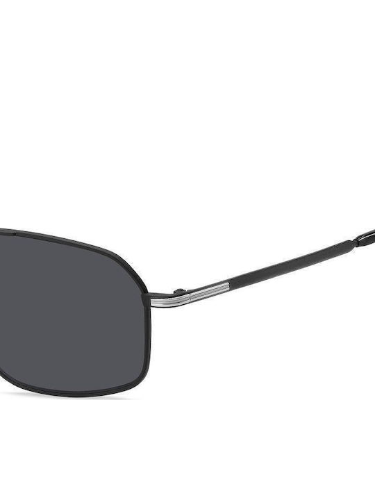 Boss Мъжки Слънчеви Очила с Черна Метална Рамка и Черни Стъкла BOSS 1603/S 124/IR