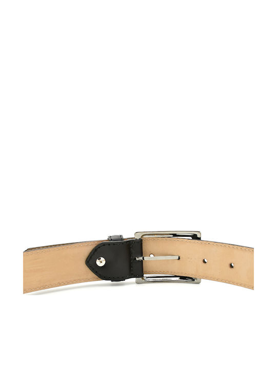 Herren Gürtel Leder Schwarz