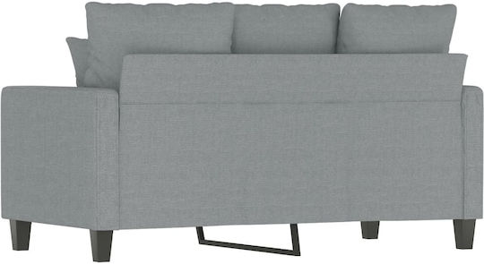 Two-Seater Couch Light Grey 138x77x80 cm