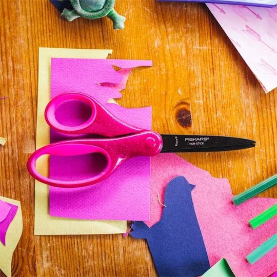 Fiskars Pentru copii Foarfecă 18buc cu Metalic Lamă Roz 1buc