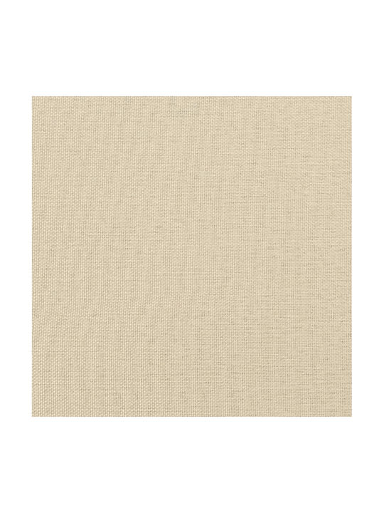 Διθέσιος Καναπές Κρεμ 138x77x80εκ.