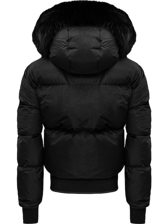 Scurtă Jachetă de femei Puffer Black