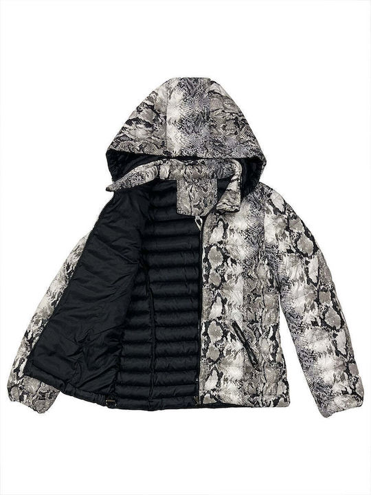 Kurz Damen Puffer Jacke für Winter ''Snake''