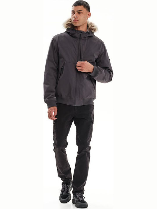 Winter Jacke Bomber Dark Grey