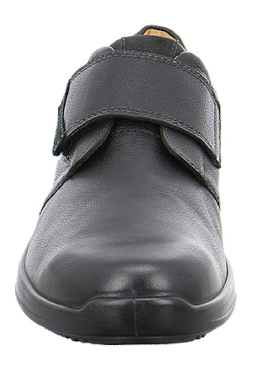 Leder Herren Freizeitschuhe Schwarz
