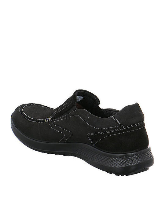 Leder Herren Freizeitschuhe Schwarz
