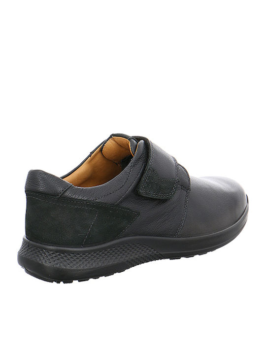 Leder Herren Freizeitschuhe Schwarz