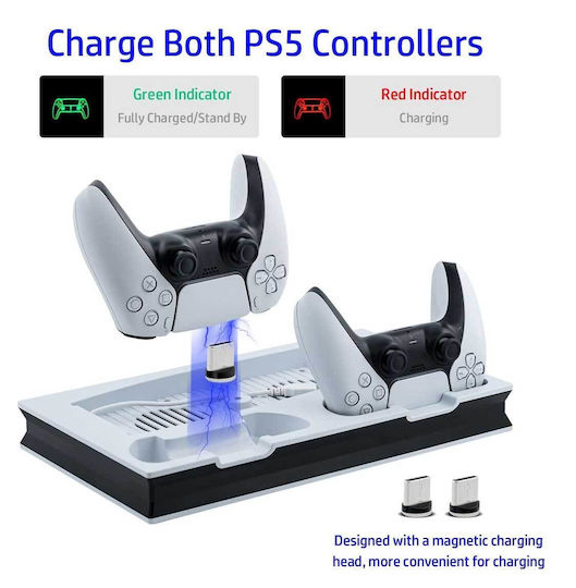 MT-050078 Cooling Base for PS5 in White Colour