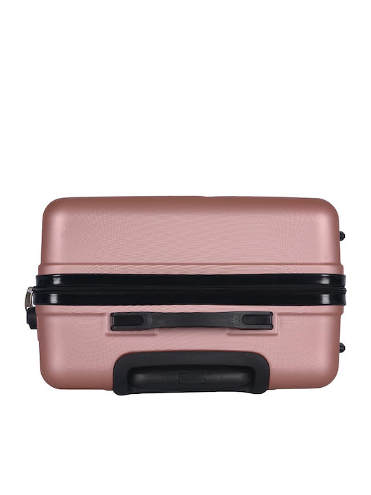 Amber Reisekoffer Hartschalen Pink/Gold mit 4 Räder Set 3Stück AM1013/3-RG
