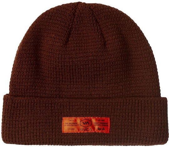 Beanie Unisex Beanie Knitted in Brown color