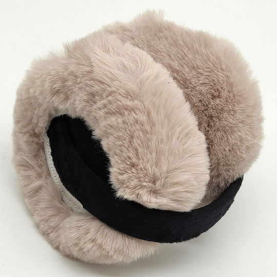 Frauen Gehörschutz Gestrickt in Beige Farbe