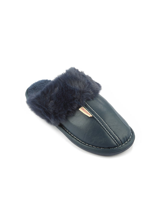 Fshoes Men's Slipper Blue