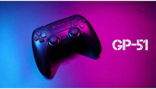 Xtrike Me GP-51 Ασύρματο Gamepad για Android / PC / PS4 / iOS Μαύρο