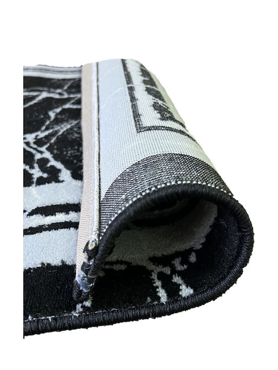 Marmo Carpet Cement Modern Bedroom Rugs Set Cement - Ανθρακί 100-1112-5 3pcs